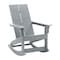 Flash Furniture 2 Modern Gray Adirondack Rockers & Side Table JJ-C14709-2-T14001-GY-GG - alternate 5
